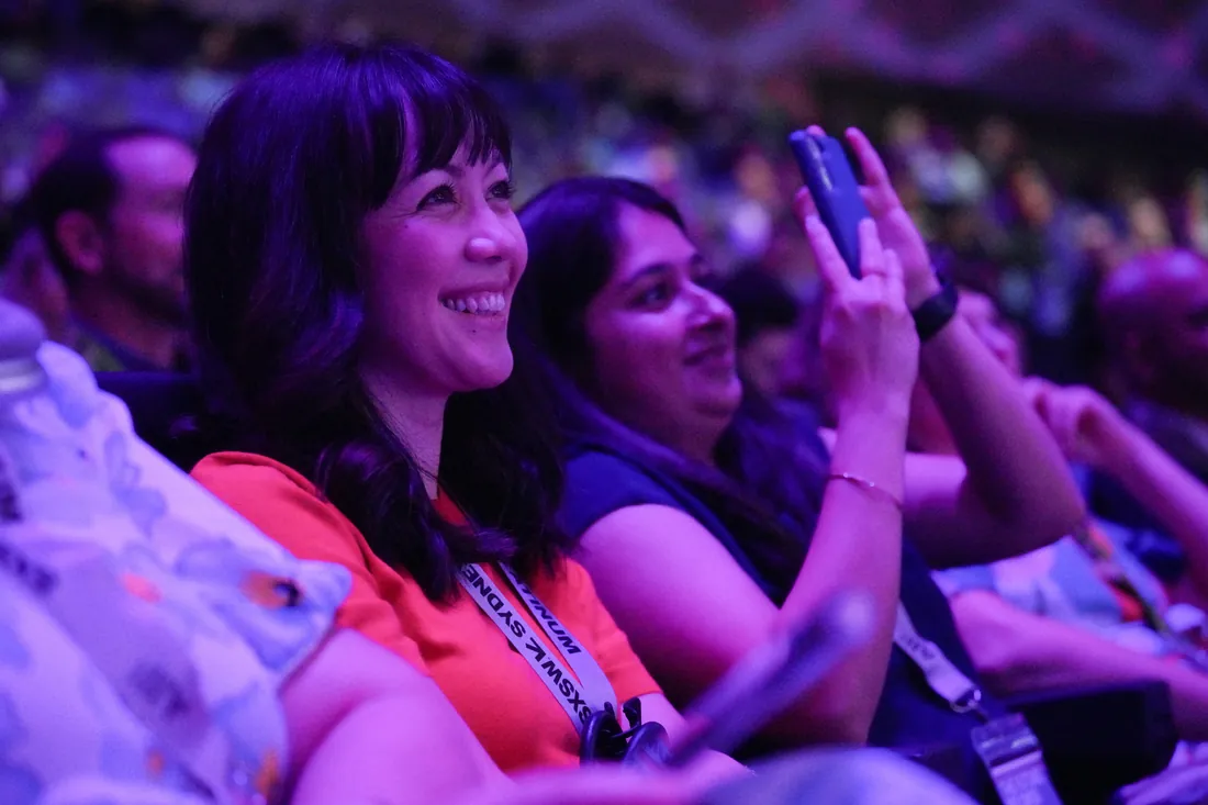 Crypto conference crowd